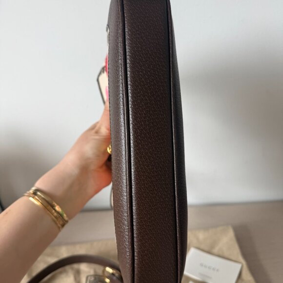 NWT Gucci Jackie 1961 Hobo Handbag Music Printed Beige Canvas Leather Strap - Picture 10 of 13